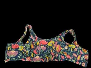 Blue Floral Corset Top