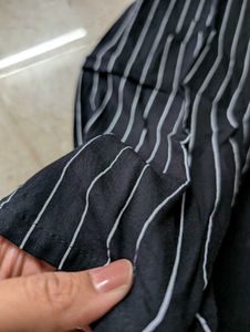 Striped Black Kurta