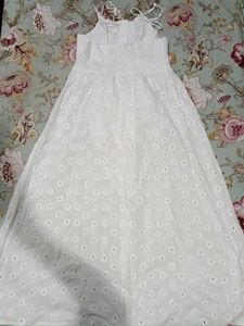 Chic White Broderie Anglaise Dress