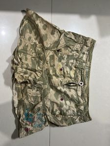 Camo Print Skater Skirt