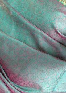 Elegant Green &amp; Gold cotton blend Saree