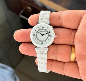 Emporio Armani White Ceramic Watch