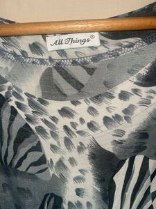 Grey Animal Print T-Shirt