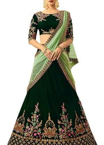 Embroidered UNSTITCHED Lehenga Choli Set