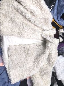 Branded soft Faux Fur Jacket