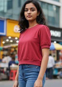 Maroon Sleeve Top...