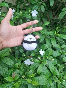 Cute Crochet Panda Keychain