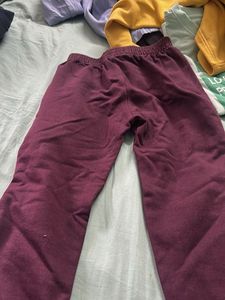 Burgundy Casual Pants