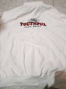 White Pullover Sweatshirt