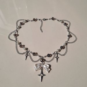 Beaded star necklace