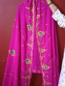 Vibrant Pink Embroidered Ethnic Skirt