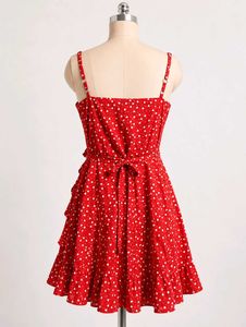 Red Polka Dot Mini Dress