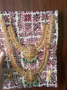 Gold Plated Lakshmi Bridal Jewelry Set