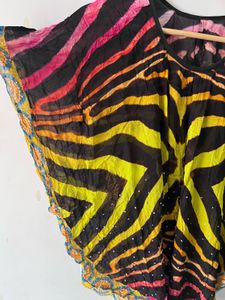 Designer Label Pure Georgette Boho Kaftan Top