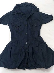 Chic Navy Blue Shirt top