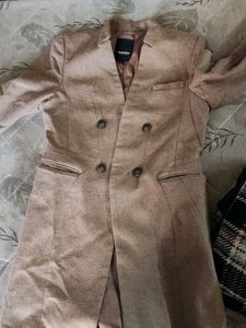 Terranova Double-Breasted Tan Coat