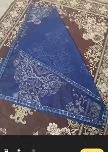 Elegant Navy Blue Sequin Lehenga
