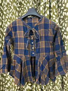 Stylish Plaid Peplum Top💙