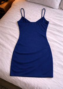 Naught Blue Slip Dress || night suit 🥵