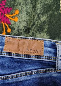 High waist Blue Denim Jeans