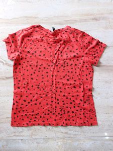 Vibrant Polka Dot Print T-Shirt