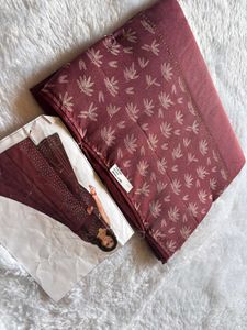 Maroon Floral Design Saree❤️