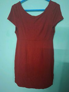 Chic Maroon Dress