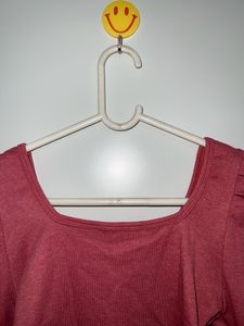 Pink &amp; Grey Casual Top