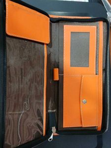 Orange &amp; Gray Bifold Wallet