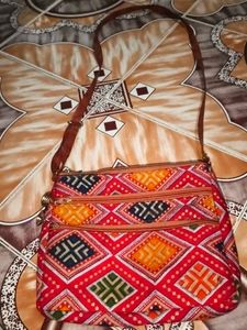Boho Geometric Print Crossbody Bag