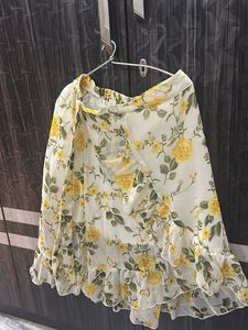 Floral Print Wrap Skirt for honeymoon