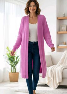 Lavender Fuzzy Cardigan