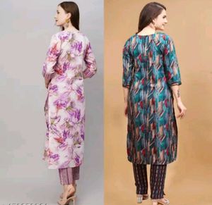 Stylish Kurta Pant Set combo of 2.