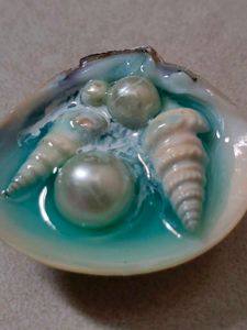 Seashell Pearl Fridge Magnet