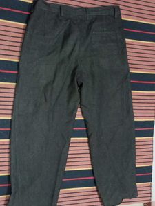 Combo of 2 Men's Casual Pants (Green &amp; Charcoal Gr