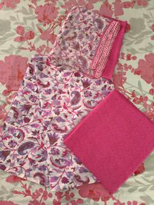 Vibrant Paisley Print Kurta Suit Material