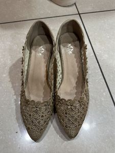Party Wear Golden Heels
