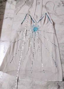 Sparkly White Camisole summer Top