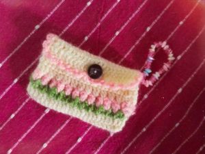 crochet tulip wallet🌷