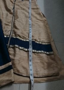 Lehanga Set Of Blue And Biscuit Colour