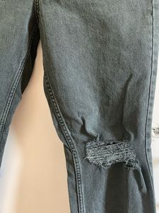 Distressed Black Denim Jeans