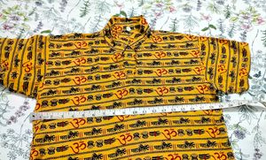 MEN'S YELLOW OM KURTA