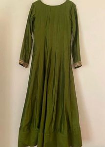 Regal Olive Green Anarkali