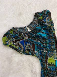 Bohemian Paisley Print Blouse