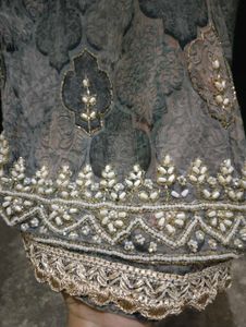Embroidered jampar salwar with dupatta