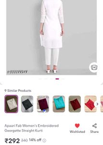 Elegant White Chikankari Kurta
