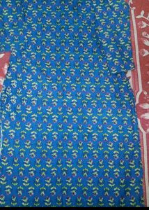 Blue Printed Kurta for Women
