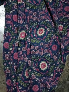 Blue Floral Kurta Set