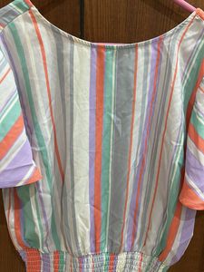 Striped Cropped Top