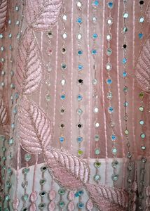 Pink Net Lehenga